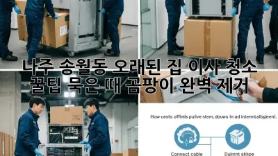 나주 송월동 오래된 집 이사 청소 꿀팁! 묵은 때, 곰팡이 완벽 제거